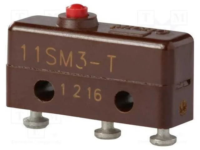 Microinterruptor Snap Action, Sem Alavanca, Spdt, 5a/250vac