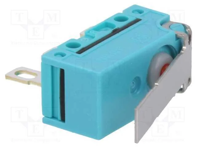 Microinterruptor SNAP ACTION, com alavanca, SPDT,.