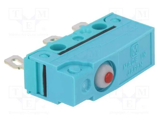 Microinterruptor Snap Action, Sem Alavanca, Spdt, 0,1a/250vac