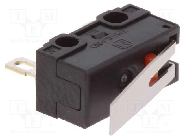 Microinterruptor Snap Action, com Alavanca, Spdt, 1a/125vac