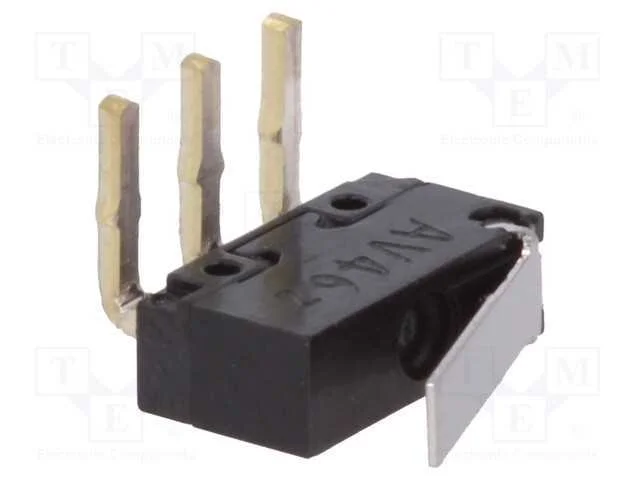 Microinterruptor Snap Action, com Alavanca, Spdt, 0,5a/30vdc