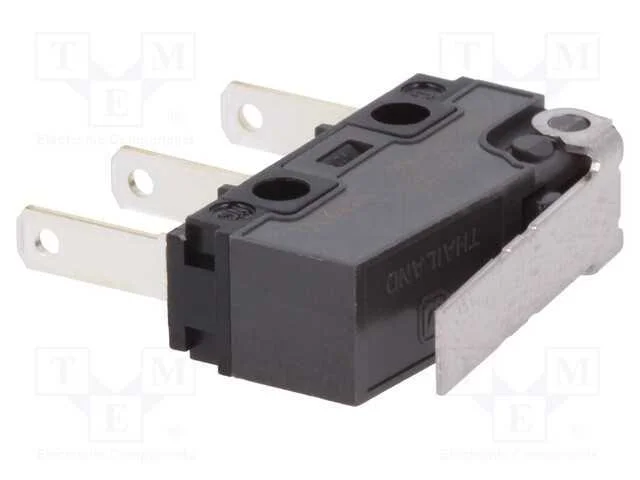 Microinterruptor Snap Action, com Alavanca, Spdt, 5a/250vac