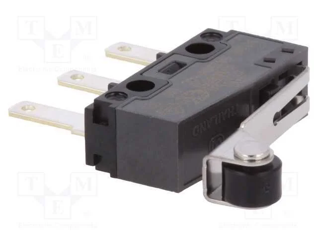 Microinterruptor Snap Action, com Alavanca (Com Rolo), Spdt