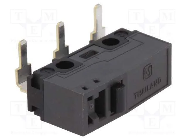 Microinterruptor Snap Action, Sem Alavanca, Spdt, 5a/250vac