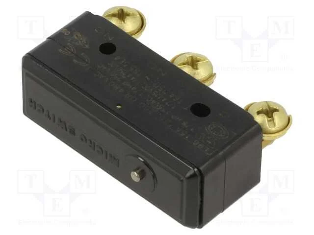 Microinterruptor Snap Action, Sem Alavanca, Spdt, 15a/250vac