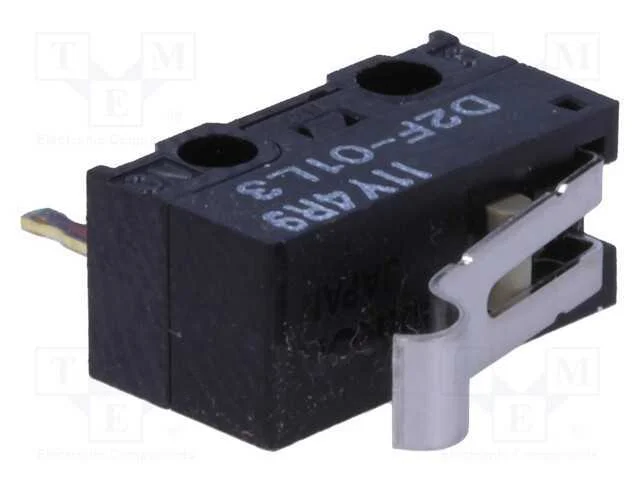 Microinterruptor Snap Action, com Alavanca Que Simula Um Rolo