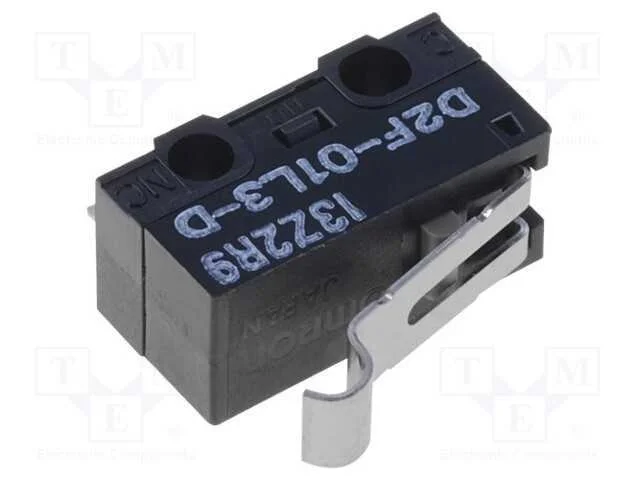 Microinterruptor Snap Action, com Alavanca Que Simula Um Rolo