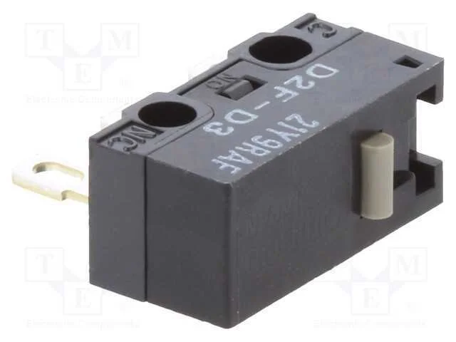 Microinterruptor Snap Action, Sem Alavanca, Spdt, 3a/125vac