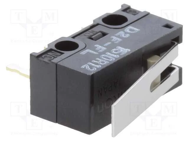 Microinterruptor SNAP ACTION, com alavanca, SPDT,.