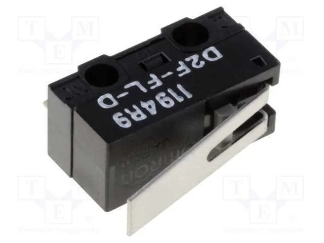 Microinterruptor SNAP ACTION, com alavanca, SPDT,.