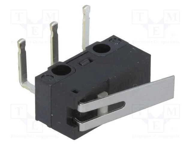 Microinterruptor SNAP ACTION, com alavanca, SPDT,.