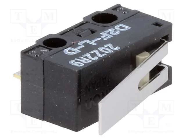 Microinterruptor SNAP ACTION, com alavanca, SPDT,.