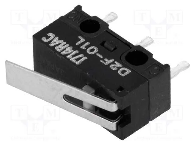 Microinterruptor SNAP ACTION, com alavanca, SPDT,.