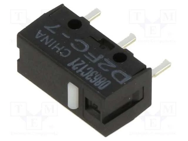 Microinterruptor Snap Action, Sem Alavanca, Spst-No, Off-(On)