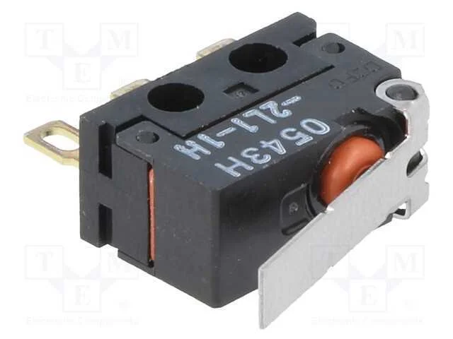 Microinterruptor Snap Action, com Alavanca, Spdt, 2a/125vac