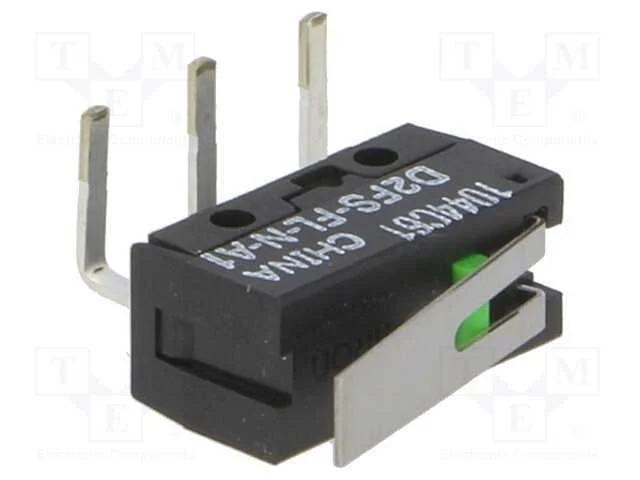 Microinterruptor Snap Action, com Alavanca, Spst-No, 0,1a/6vdc