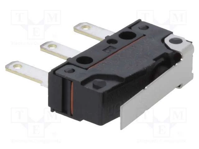Microinterruptor SNAP ACTION, com alavanca, SPDT,.