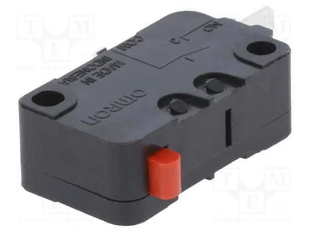 Microinterruptor SNAP ACTION, sem alavanca, SPST-.