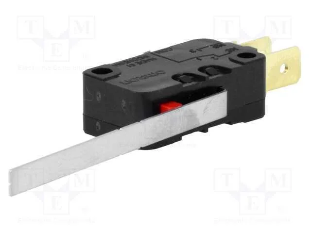 Microinterruptor SNAP ACTION, com alavanca, SPDT,.