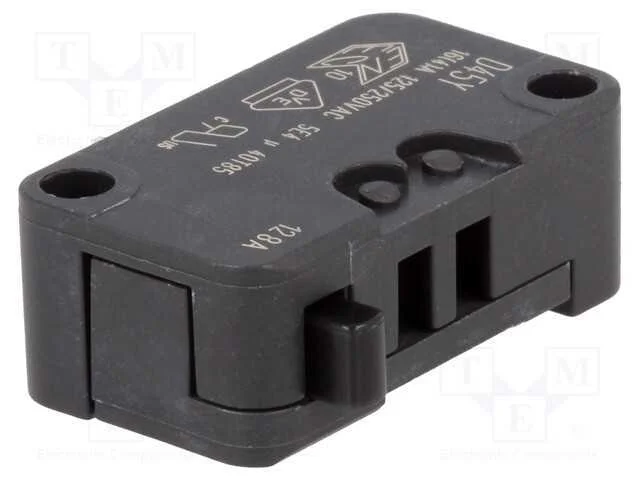 Microinterruptor Snap Action, Sem Alavanca, Spdt, 16a/250vac