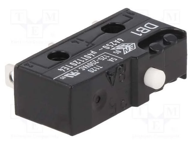 Microinterruptor SNAP ACTION, sem alavanca, SPDT,.