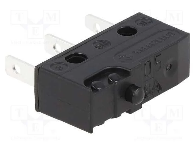 Microinterruptor Snap Action, Sem Alavanca, Spdt, 10a/250vac