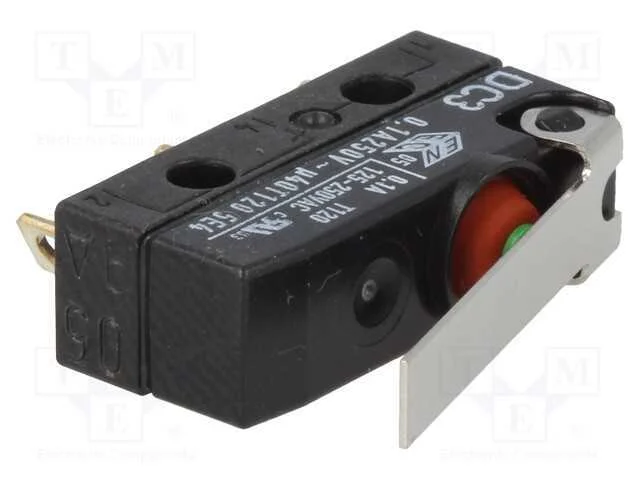 Microinterruptor SNAP ACTION, SPDT, 0,1A/250VAC, .