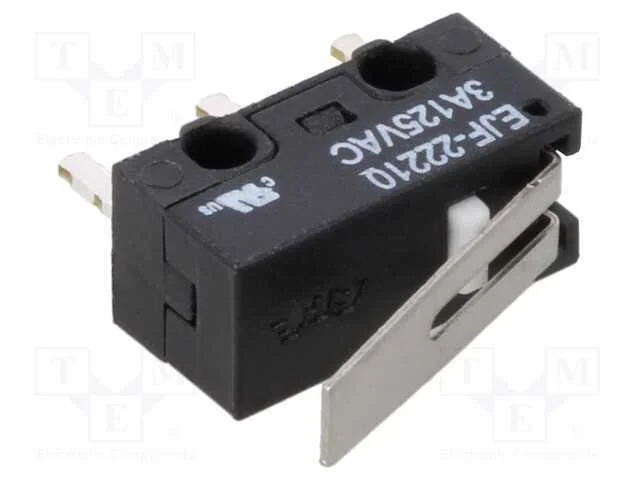 Microinterruptor SNAP ACTION, com alavanca curta,.