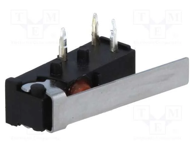 Microinterruptor SNAP ACTION, com alavanca, SPDT,.