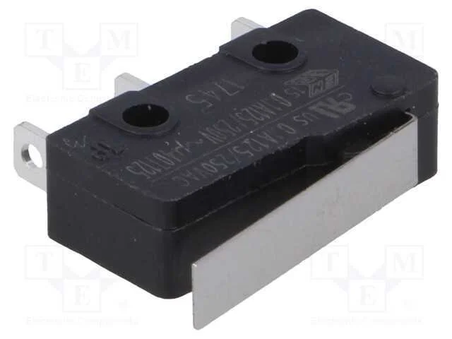 Microinterruptor SNAP ACTION, com alavanca, SPDT,.