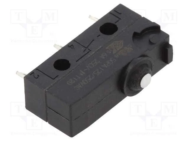 Microinterruptor Snap Action, Spdt, 5a/250vac, On-(On), Pos: 2