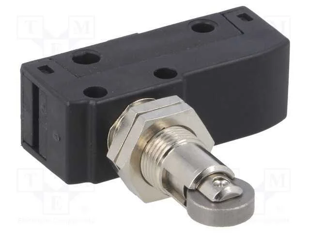 Microinterruptor Snap Action, com Rolo Longitudinal, Spdt, Ip40