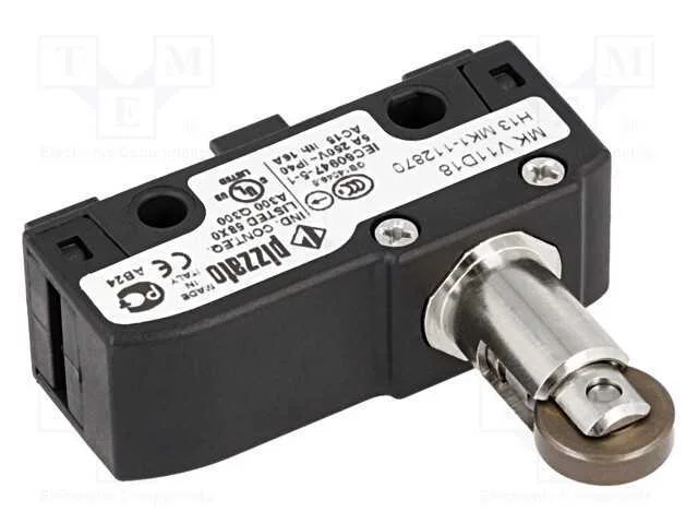 Microinterruptor Snap Action, com Rolo Longitudinal, Spdt, Ip40