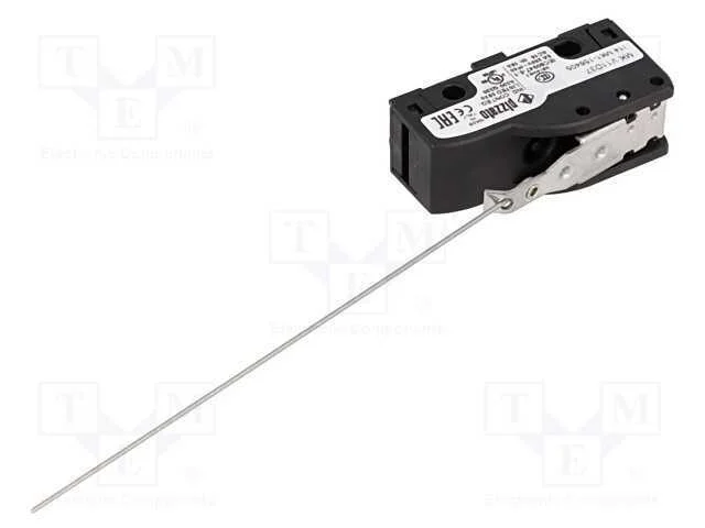 Microinterruptor Snap Action, com Alavanca, Spdt, 6a/250vac