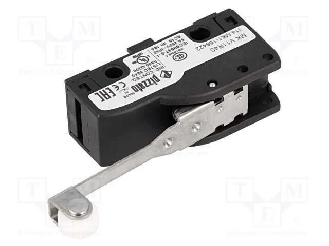 Microinterruptor Snap Action, com Alavanca (Com Rolo), Spdt