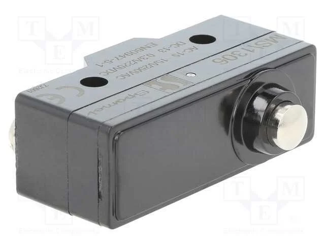 Microinterruptor SNAP ACTION, com núcleo, SPDT, 1.
