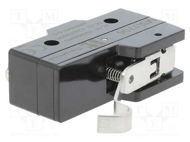 Microinterruptor Snap Action, com Alavanca Que Simula Um Rolo