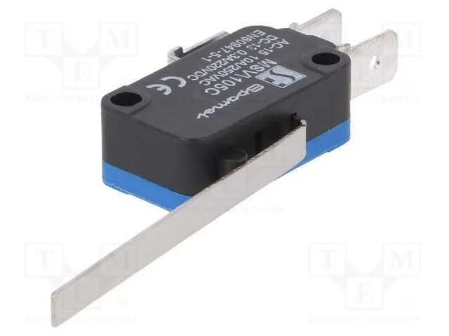 Microinterruptor Snap Action, com Alavanca, Spdt, 10a/250vac