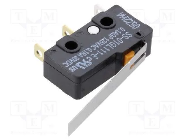Microinterruptor Snap Action, Spdt, 0,1a/30vdc, On-(Off), Pos: 2