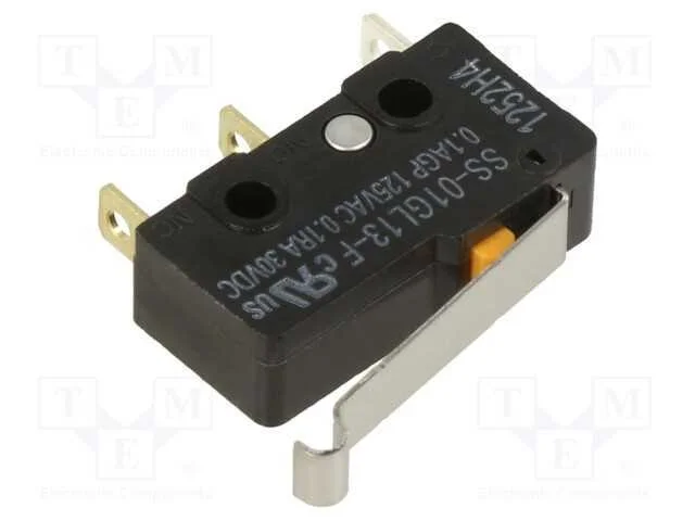 Microinterruptor Snap Action, com Alavanca Que Simula Um Rolo