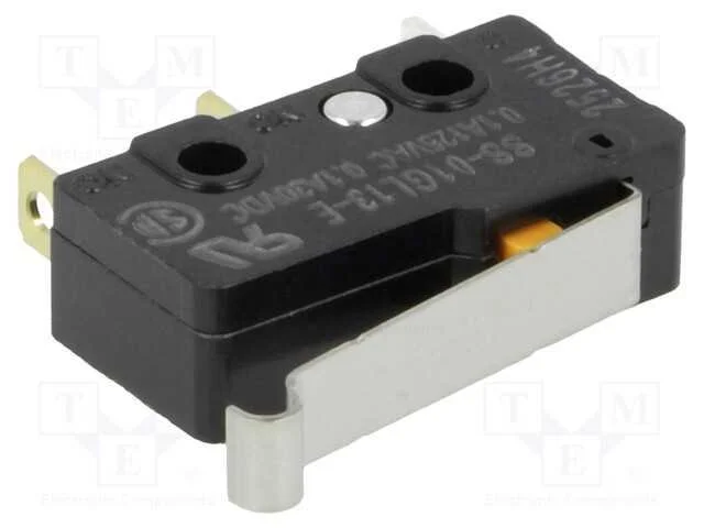 Microinterruptor Snap Action, com Alavanca Que Simula Um Rolo