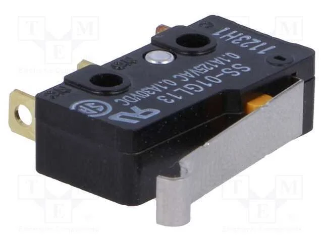 Microinterruptor Snap Action, com Alavanca Que Simula Um Rolo