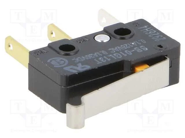 Microinterruptor Snap Action, com Alavanca Que Simula Um Rolo