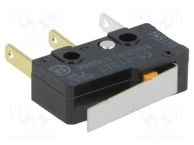 Microinterruptor Snap Action, com Alavanca, Spdt, 0,1a/125vac
