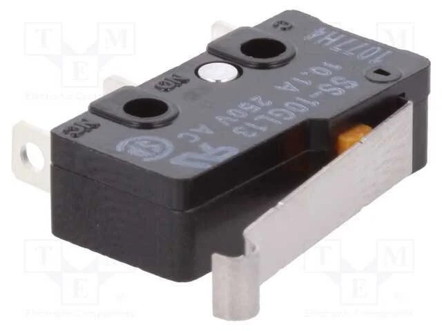 Microinterruptor Snap Action, com Alavanca Que Simula Um Rolo