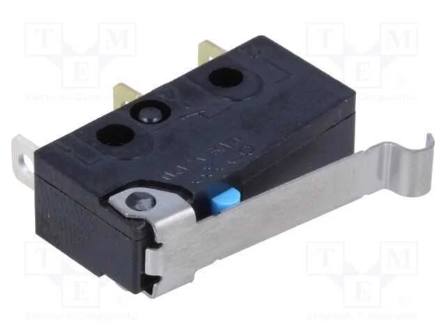 Microinterruptor Snap Action, com Alavanca Que Simula Um Rolo