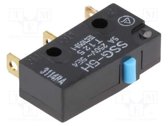 Microinterruptor Snap Action, Sem Alavanca, Spdt, 3a/250vac