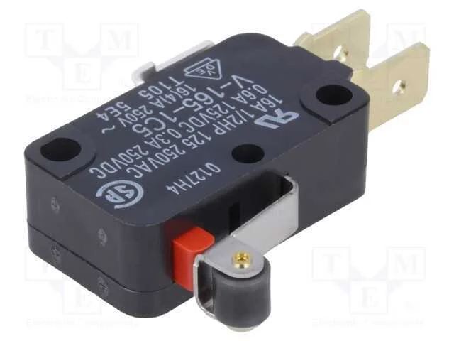 Microinterruptor SNAP ACTION, com alavanca (com r.