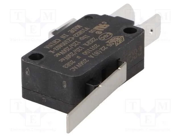 Microinterruptor Snap Action, com Alavanca, Spdt, 22a/250vac
