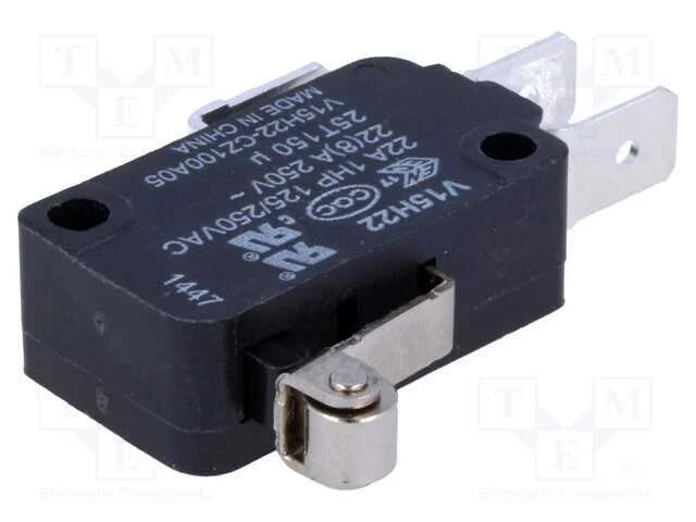 Microinterruptor Snap Action, com Alavanca (Com Rolo), Spdt